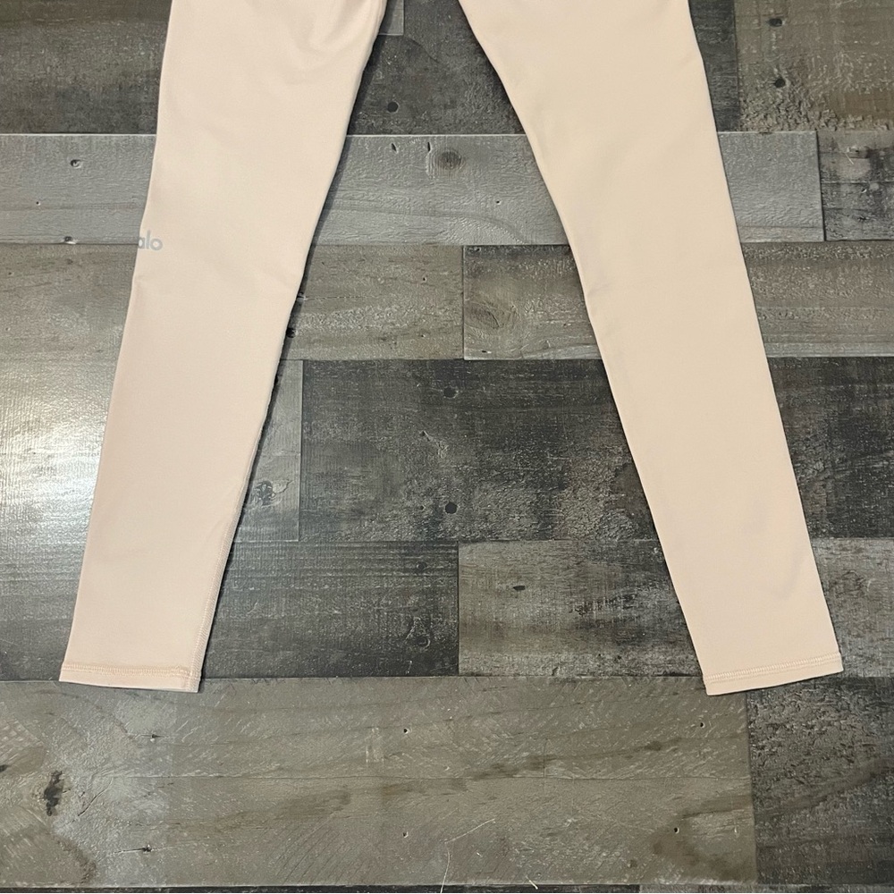 ALO Yoga Airbrush Leggings High Rise Women’s XS Nectar Light Pink Full Length - Picture 8 of 11